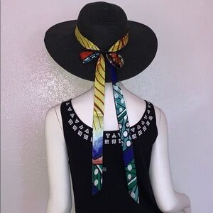 Leopard Twilly Skinny Long Scarf Bandeau Hair Tie​​